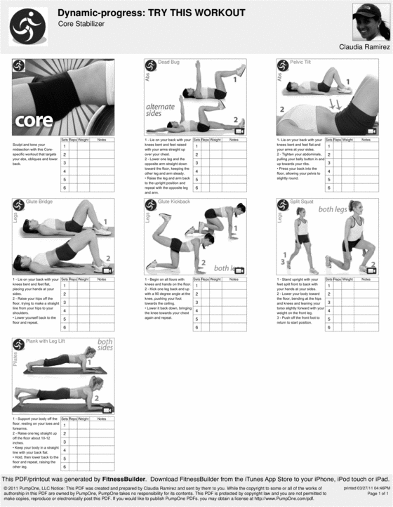 Product picture Dynamic Progress Core Stabilizer Workout