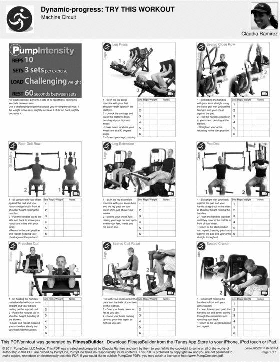 Product picture Dynamic Progress Weight Machine Circuit Workout